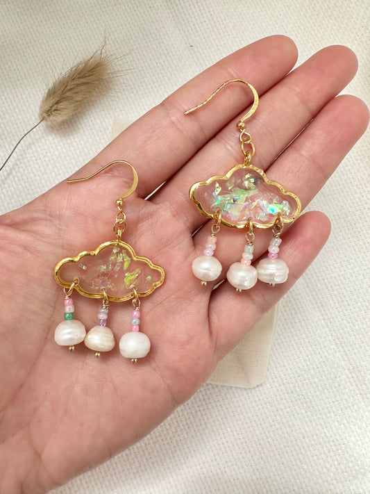 Pearl Cloud Earrings